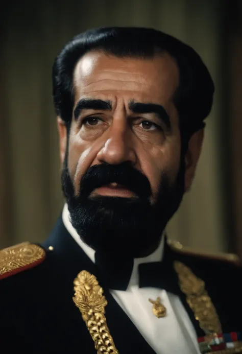 Saddam Hussein, 8k, RAW photo, best quality, masterpiece,realistic, photo-realistic,