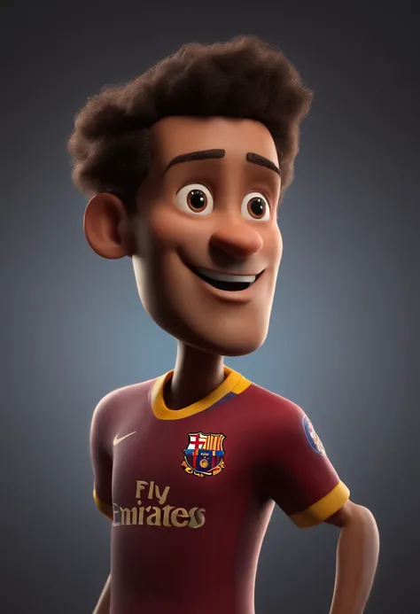 jogador neymar jogando futebol, animation character, Caractere estilizado, animation style rendering, 3D estilizado, Arnold Maya render, 3 d render stylized, toon render keyshot, Personagem 3D, Personagem 3D, 3d rendering stylized, 3 d character render, pe...