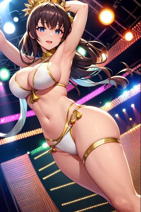 stage, dancer, sexy, big breasts, decoration, ornaments