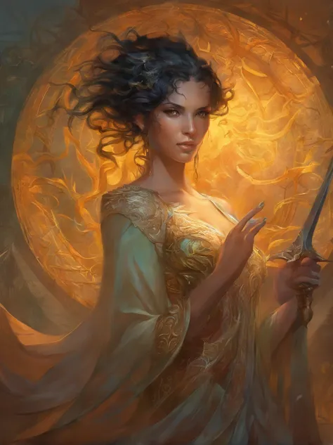 horror fantasy, painting by donato giancola and ben templesmith, paladin, dungeons and dragons, race shadar-kai, shorte hair, black hair, no pupils, hollow eyes, evil smile, shaded, Gothic art, god rays, depth of field, masterpiece