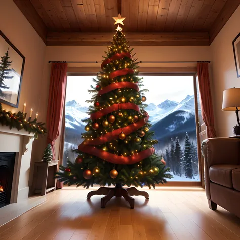 Chalet Mountain Christmas Tree