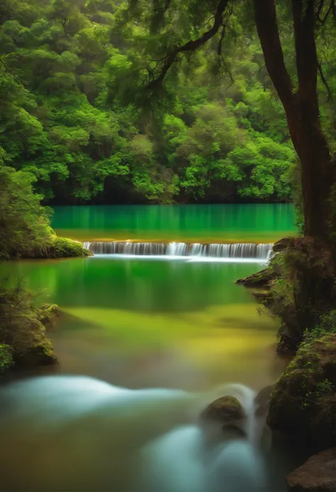 lagoa com aguas verdes claras