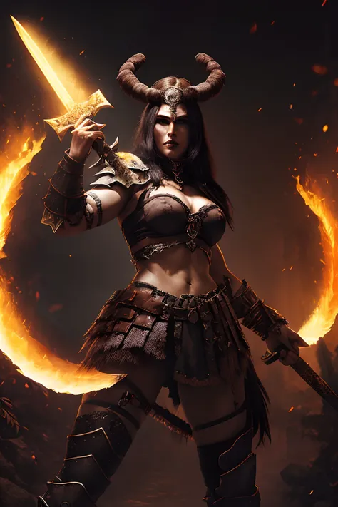 (papel de parede 8k extremamente detalhado), An average photo of a female warrior berserker necromancer, intrincado, alto detalhe, Dramatic