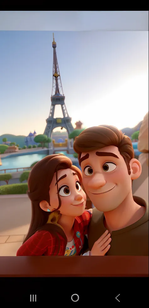 casal homem e mulher no estilo Disney Pixar, alta qualidade, melhor qualidade