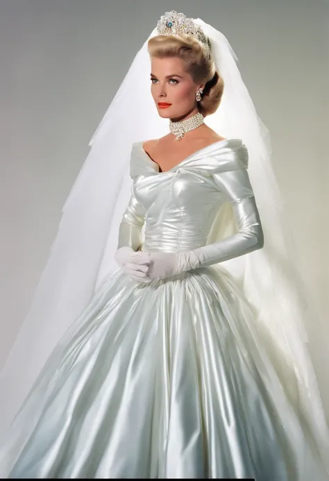 1980s style, Grace Kellys royal wedding dress updated for the late 1980s with a Cinderella aesthetic