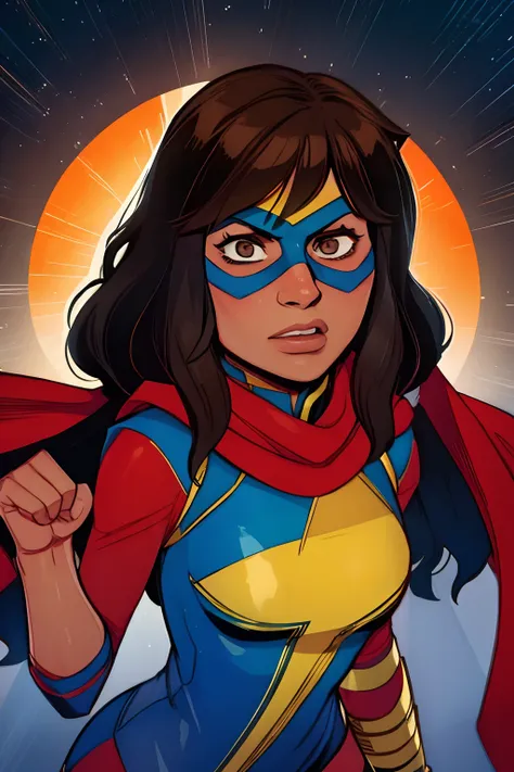 khamala khan, miss marvel, kamala khan, superhero, marvel, cowl, cute