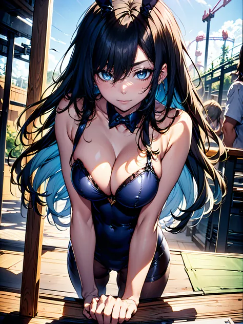 (({Bunny Girl:1.3)),hiquality, hight resolution, ultra-detailliert, high-level image quality, hightquality, anime illustrated, (finely detailed beautiful eye: 1.2), Detailed eye depiction, (finely detailed  eyes and detailed face:1.3), (extremely details C...