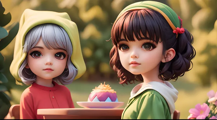 Adolescente menina olhos verdes franja cabelo preto sardas fofa estilo pixar