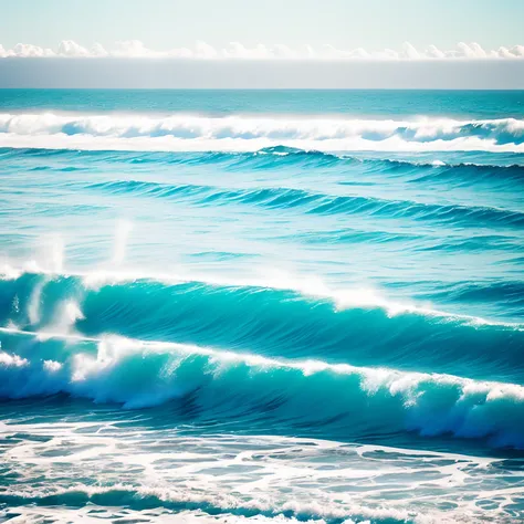 Beach sea waves, kodak porta