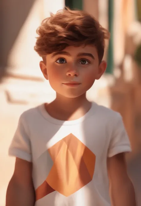 Image of a boy for a story in a YouTube video in Pixar format, He is white, with a low beard and a caramel cap backwards and a Flamengo shirt