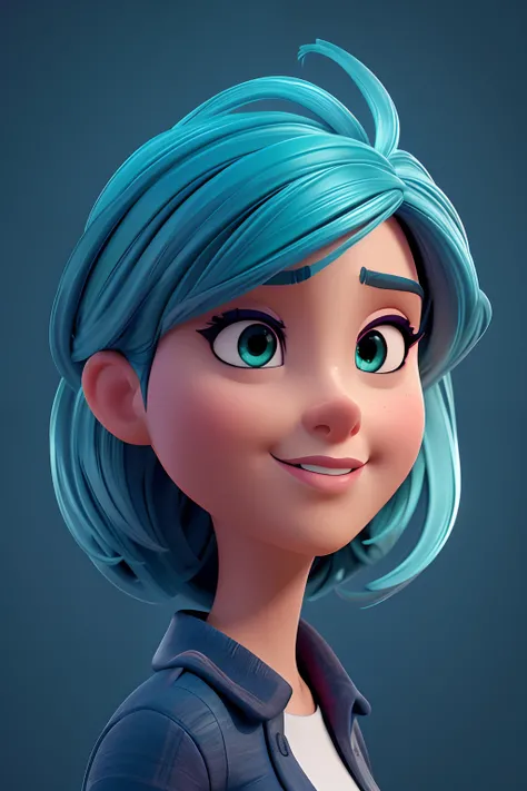 (best quality,4k,HDR),Estilo Pixar,Jovem de 26 anos,Retrato natural,deslumbrantes olhos verdes,pele clara,cabelos pretos lisos,Businesswoman,terno preto formal,beautiful face,Delicate features,lovely smile,postura confiante,iluminada pela luz suave do dia,...