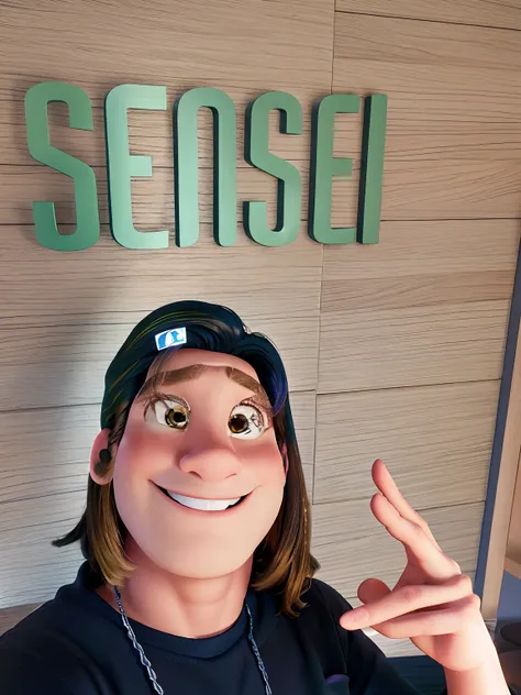 Um homem estilo disney pixar, alta qualidade, melhor qualidade