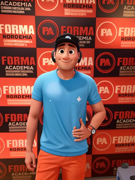 Estilo pixar, moreno, melhor qualidade