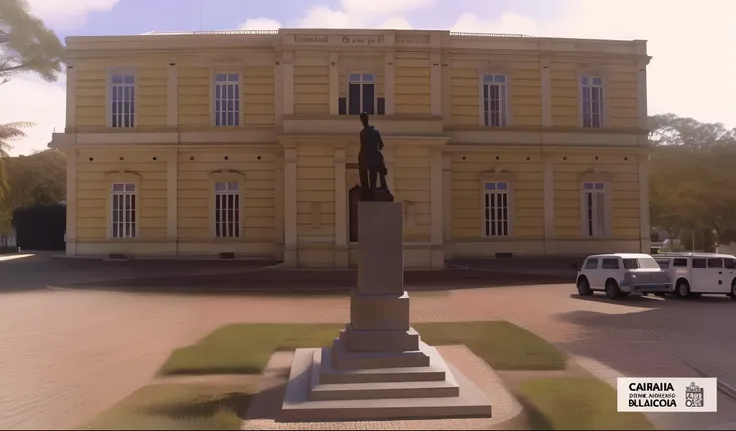 museu com estatua estilo busto a frente, melhor qualidade, alta qualidade