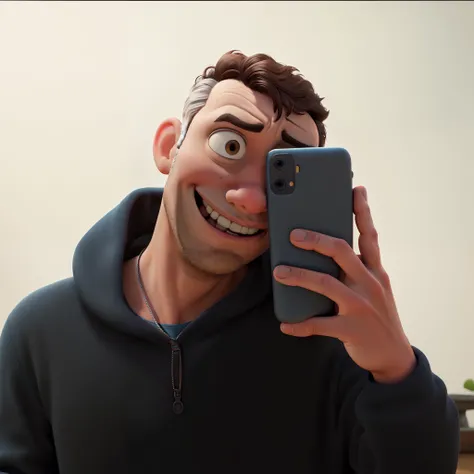 Crie a mesma imagem, mas ao estilo Pixar.