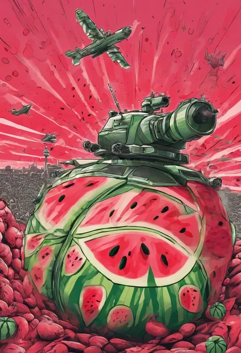 Palestinians put watermelons in bomb tanks and attack Israel with them