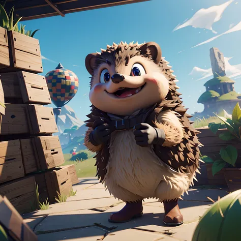 A hedgehog in fortnite