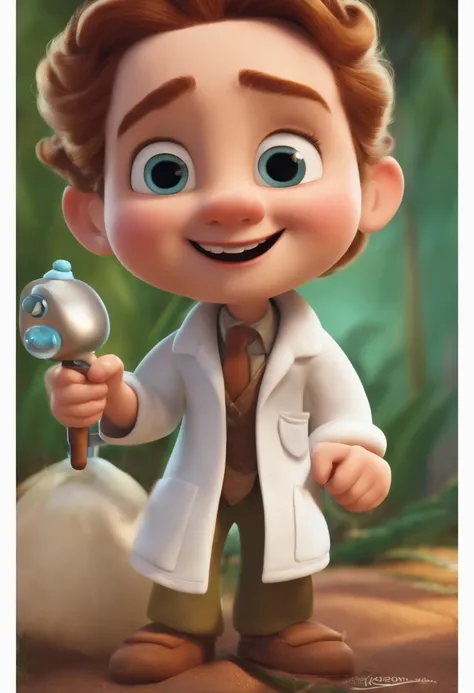 A Dream dentist Inspired by Pixar Animation. The character takes center stage with captivating facial expressions.