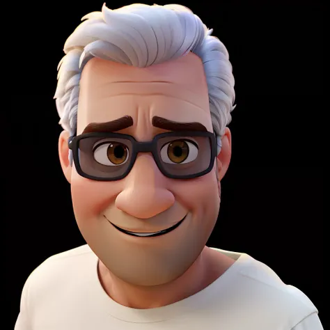 Um velho homem estilo disney pixar, alta qualidade, melhor qualidade