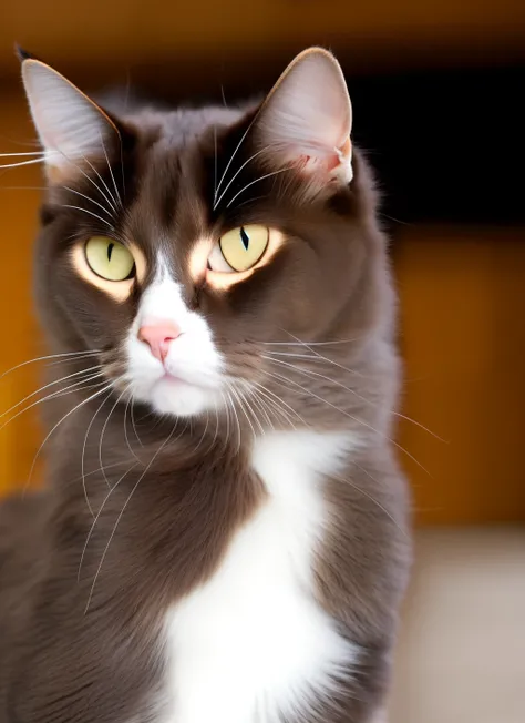 Brown long haired cat