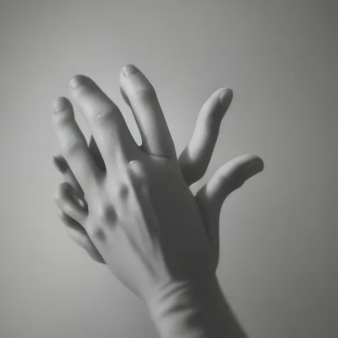 One Line Four-Finger Hand