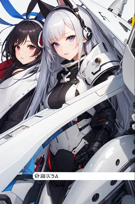 azur lane、Beautuful Women、Robot-like、karo