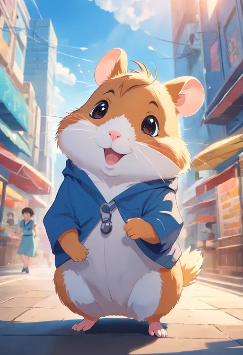 Happy Hamster, No background, highs quality