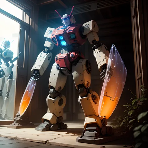 High-Tech Gundam，Gears of War,(((((Translucent robot)))))