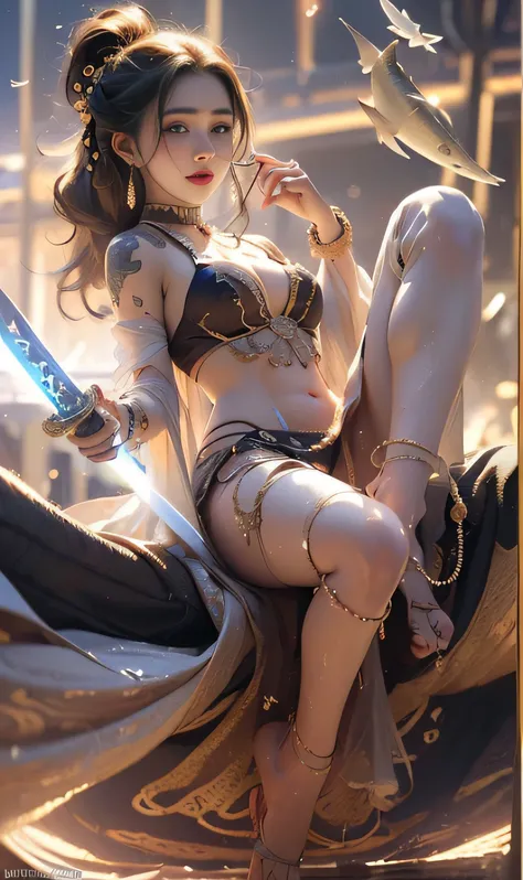 (primitive: 1.2), (Realistic: 1.4), (Clarity: 1.4), 16 years old, ((Height: 2.0)), ((Obesity: 1.6)) ((Tongue nails), (Lip Nail), (Umbilical nails), Gemstones refract dazzling light))), ((Breasts: 1.8), (Areola: 2), (Abs: 0.7), (buttocks: 2.0), (Pale skin, ...