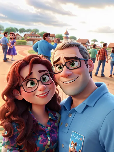 romantic couple, igual aos filmes Disney Pixar