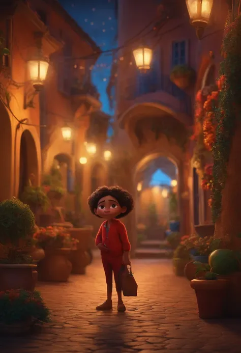 Criar um personagem no estilo pixar dentro de um jaleco. personagem morena