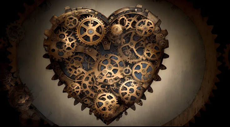 ((steampunk)), mechanical biological (((broken heart))), surgeon, (((gears))), data, steam