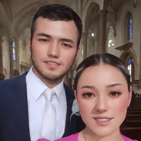 Theres a man and a woman together in a church, Natasha Tan Maciej Kuciara, Tyler Edlin e Natasha Tan, imagem de perfil, Karla Ortiz, inspired by Glòria Muñoz, Laura Sava, Thomas Anthony e Malika Favre, julia sarda, Jordan Grimmer e Natasha Tan, Valentina E...