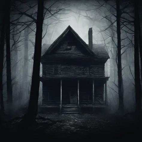 cabin in a dark forest, psychological horror