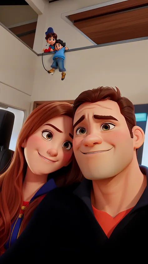 Casal estilo Disney pixar, alta qualidade, melhor qualidade