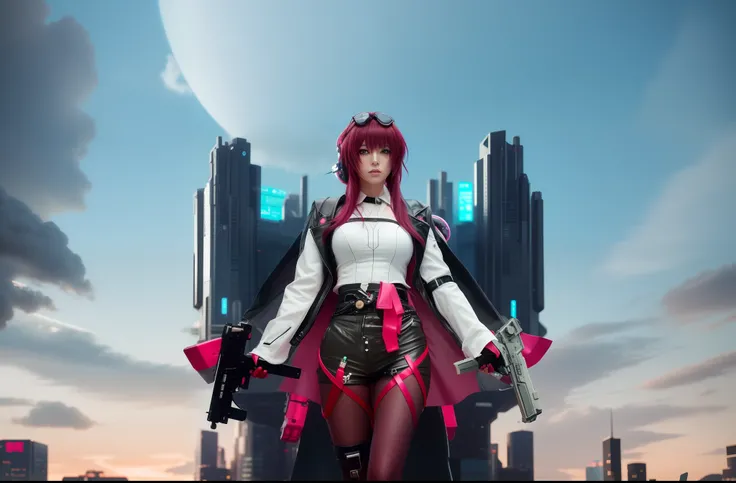 anime - style woman in a futuristic city with a gun, female cyberpunk anime girl, cyberpunk angry gorgeous goddess, cyberpunk anime girl, cyberpunk femme fatale, in cyberpunk city, cyberpunk 2 0 y. o model girl, cyberpunk anime girl mech, badass anime 8 k,...