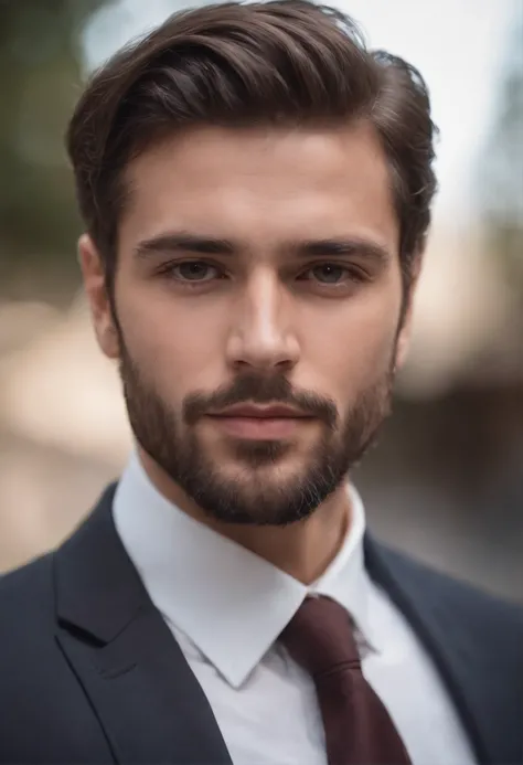 Homem lindo de terno , barba linda , cabelo curto, homem sexy executivo, terno preto