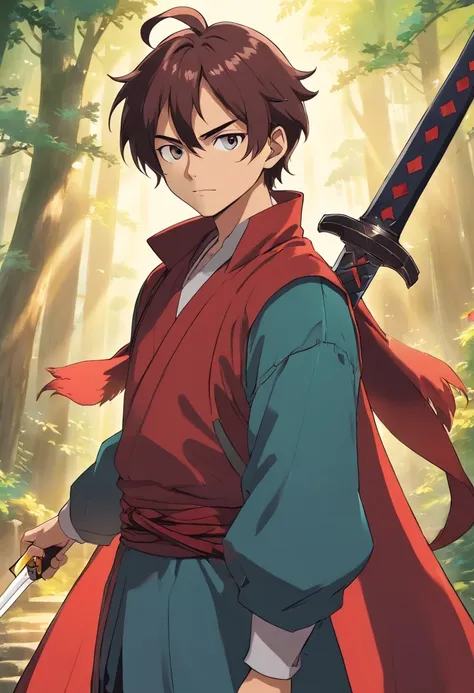 a cartoon picture of a man with a sword in his hand, Heise Jinyao, cara bonito na arte demon slayer, Alucard, handsome japanese demon boy, the former demon king, Manhwa, hes very menacing and evil, feiticeiro masculino malvado, hijikata toushirou, Kazuya T...