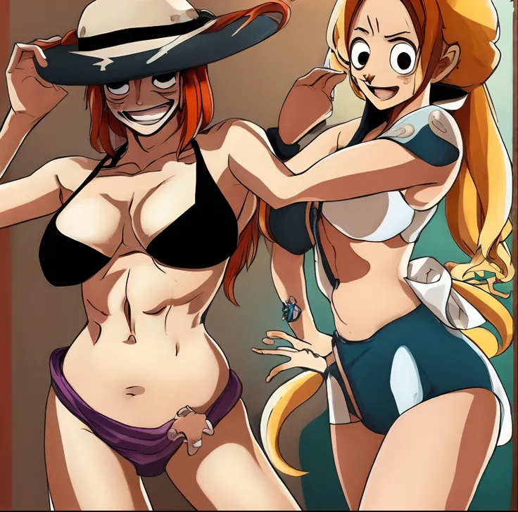 Nami from one piece having  sex