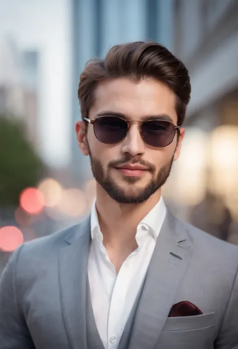 (best quality,highres,ultra-detailed,realistic:1.2),handsome man in a suit,best quality camera focus on his beautiful beard,sexy executive man,wearing a perfectly tailored suit,front-facing camera mode,portrait mode,confident expression,sharp features,prof...