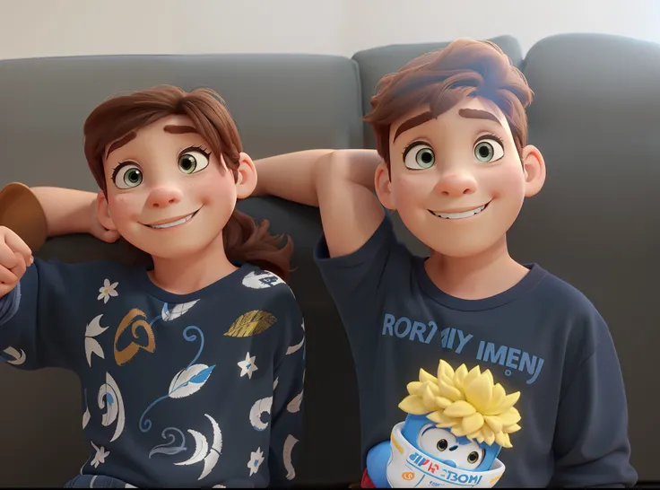 Kids in Disney Pixar style, alta qualidade, melhor qualidade