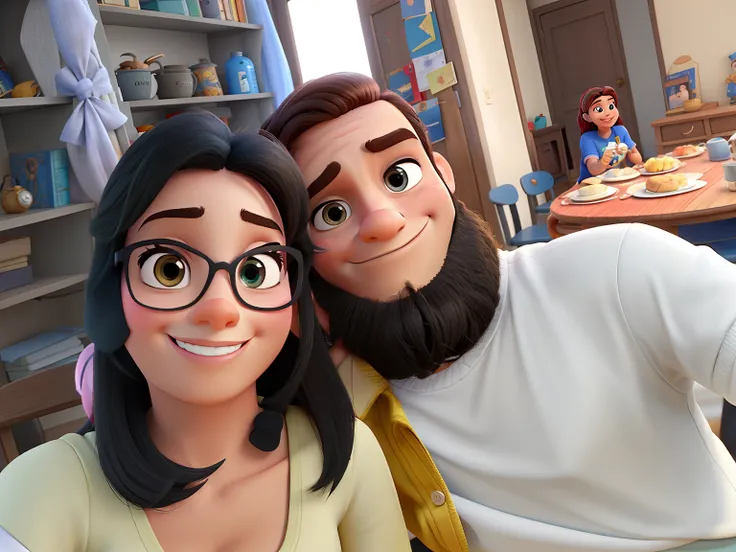 Mulher e homem estilo Disney pixar ,alta qualidade,melhor qualidade