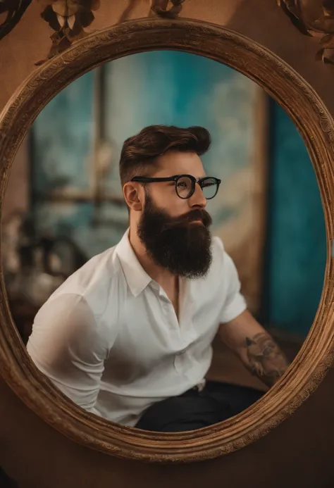 Man with beard and glasses sitting in a room, imagem de perfil, foto do perfil, Postagem no Reddit, foto de perfil 1024px, Foto de perfil, Reddit, (SFW) seguro para o trabalho, foto ao lado, foto de perfil, imagem do avatar, imagem de qualidade muito baixa...