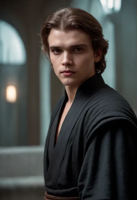 Anakin skywalker Fotografia de retrato hiper realista de um majestoso cavaleiro real cyberpunk moderno, 64 mil, master part, UltraHD