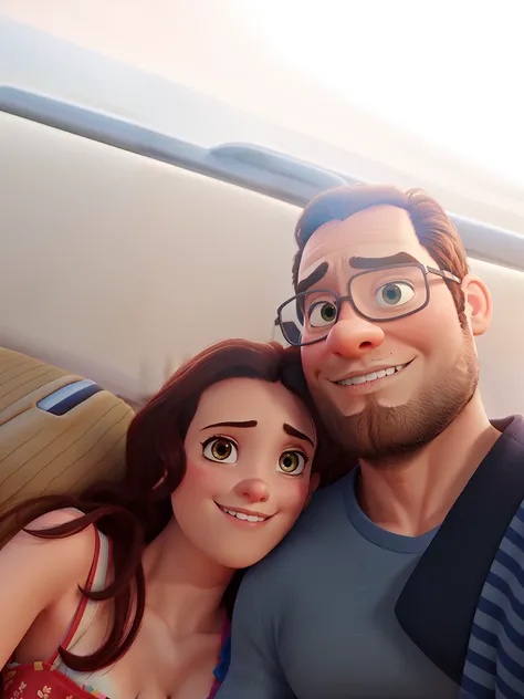 romantic couple, igual aos filmes Disney Pixar