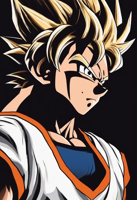 Goku, wearing a jersey