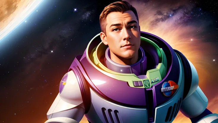 Buzz Lightyear en el espacio 4K REALISTA