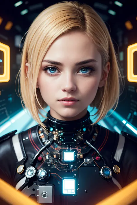 beautiful woman repairing a quantum computer, large ultra detailed technical parts, complex structures, ultra detailed shiny reflections, future style, detailed cinematic effects, ultra detailed reflections, ultra animated detailed digital art, beautiful r...