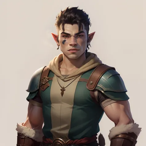 DND half orc male child