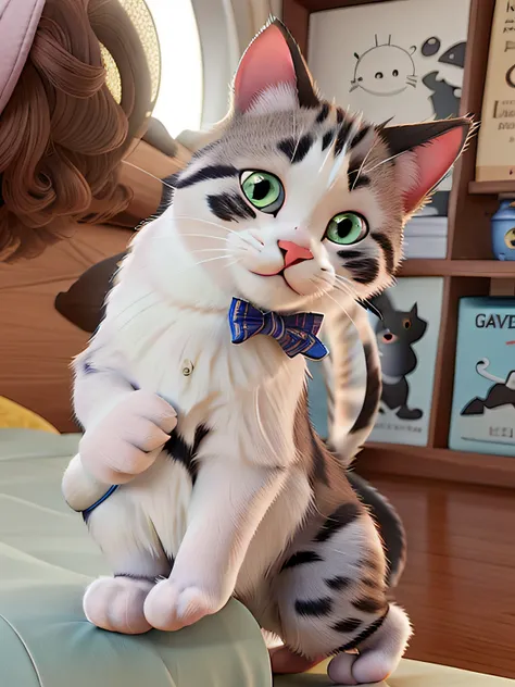 gatinho ao estilo PIXAR